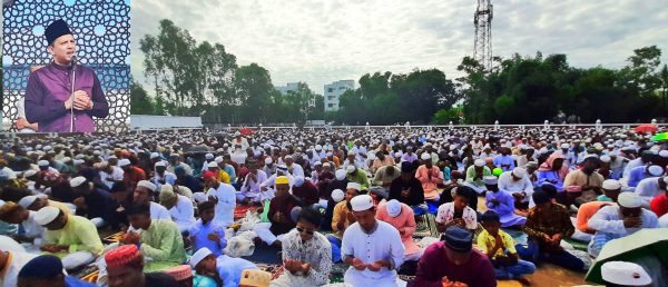 মাধবপুরে ঐতিহ্যবাহী আল আরাফাহ ঈদগাঁয়ে পবিত্র ঈদুল আযহার নামাজ অনুষ্ঠিত