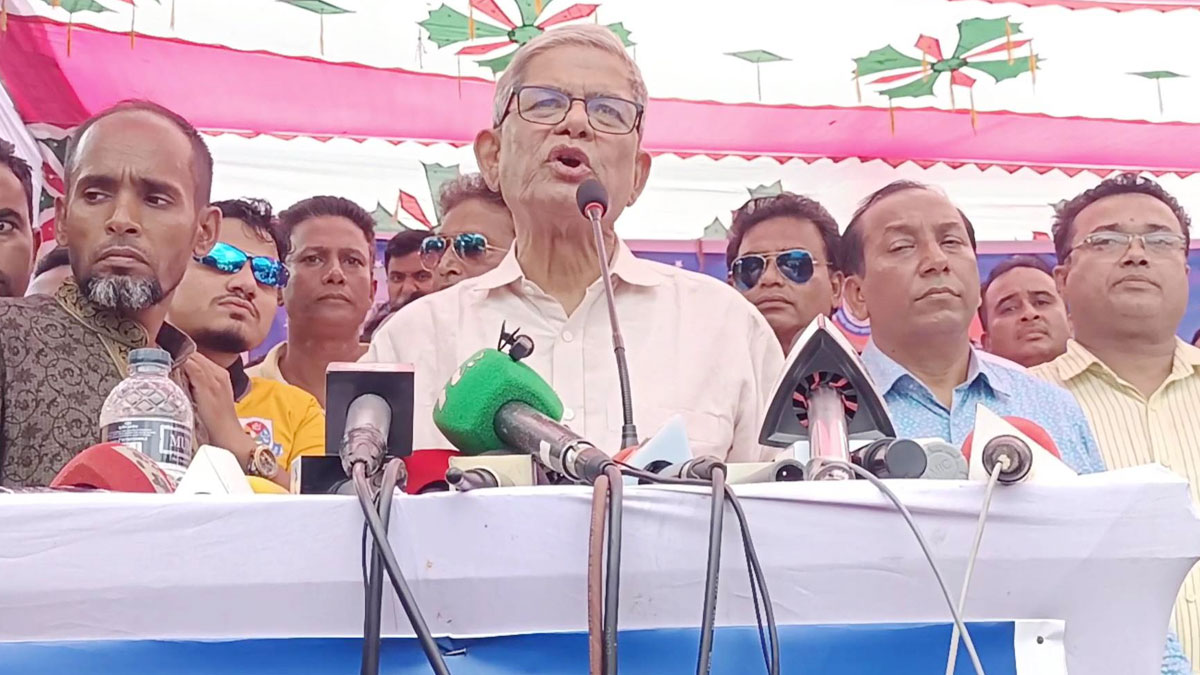 বিএনপি গণতান্ত্রিক রাষ্ট্র প্রতিষ্ঠা করতে চায় : মির্জা ফখরুল