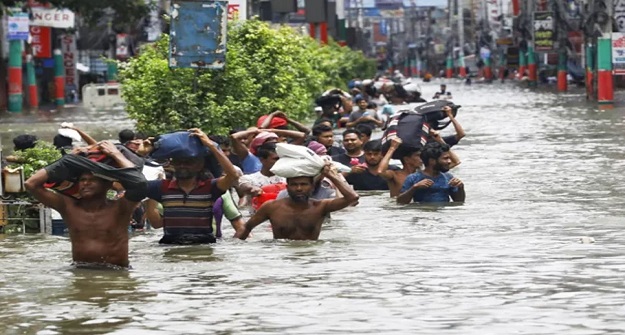 বন্যা উপদ্রুত অঞ্চলে রবিবার রাতে বা সোমবার ভারী বর্ষণ হতে পারে