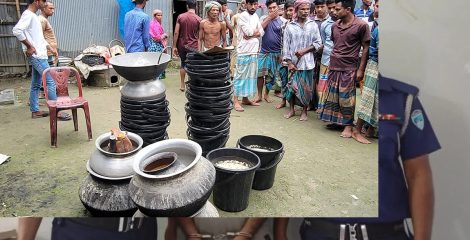 কুড়িগ্রামে বাড়িতে বাংলা মদের কারখানা, আটক ১