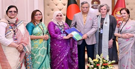রাষ্ট্রপতির সঙ্গে ইন্টারন্যাশনাল ইনার হুইল প্রেসিডেন্টের সৌজন্য সাক্ষাৎ