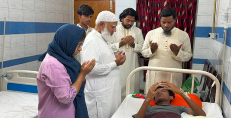 হবিগঞ্জে হামলায় দৃষ্টিশক্তি হারানো আলিফকে দেখতে গেলেন জামায়াত আমির