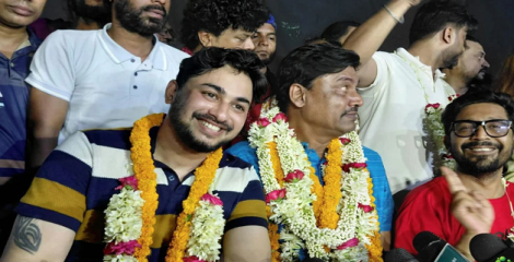 চলচ্চিত্র শিল্পী সমিতির সভাপতি শিবা সানু, সম্পাদক জয় চৌধুরী