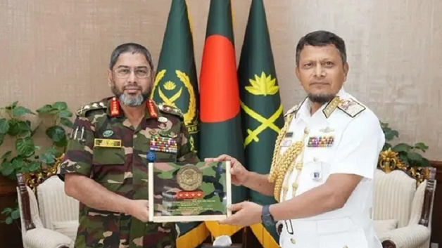 সেনাপ্রধানের সঙ্গে নৌবাহিনী প্রধানের বিদায়ী সাক্ষাৎ