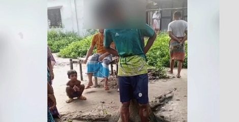 চুরির অপবাদে গাছের সঙ্গে বেঁধে কিশোরকে নির্যাতন