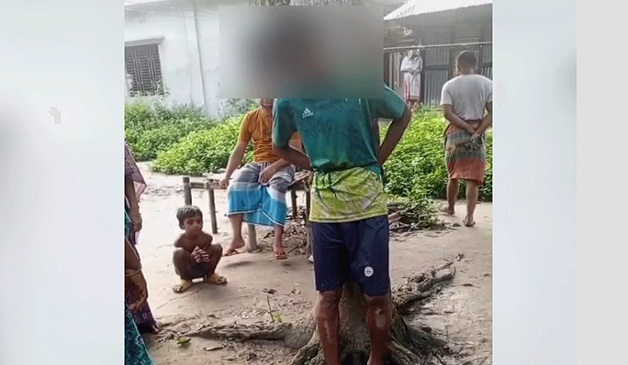 চুরির অপবাদে গাছের সঙ্গে বেঁধে কিশোরকে নির্যাতন