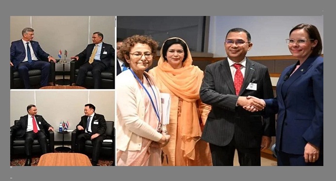 বিশ্বের বিভিন্ন দেশের নেতাদের সঙ্গে প্রধানমন্ত্রীর সাইডলাইন বৈঠক