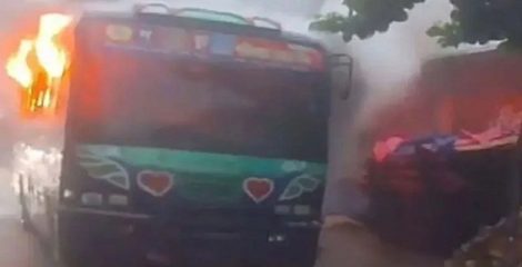 হাইকোর্ট ও শিল্পকলার সামনে ককটেল বিস্ফোরণ, পল্লবীতে বাসে আগুন