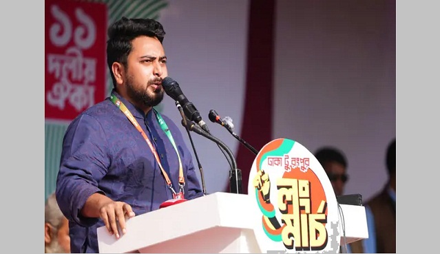 ব্যানার, ফেস্টুন ছিঁড়ে ফেলে লং মার্চের গণজোয়ার বন্ধ করা সম্ভব নয় :  নাহিদ ইসলাম