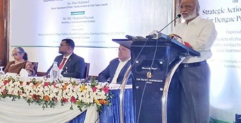 ডেঙ্গু প্রতিরোধে সতর্ক থাকার আহ্বান এলজিআরডি মন্ত্রীর