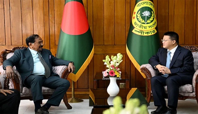 স্পিকারের সাথে চীনের বিদায়ী রাষ্ট্রদূতের সাক্ষাৎ