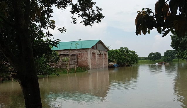 পদ্মা নদীতে বন্যা পরিস্থিতির উন্নতি, পানি কমেছে ৬ সেন্টিমিটার
