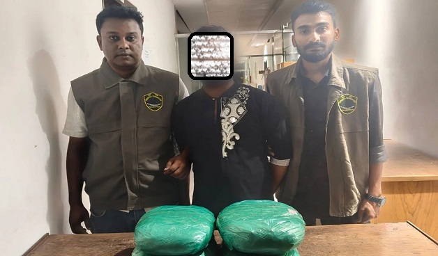 গাঁজাসহ মাদক কারবারি গ্রেপ্তার