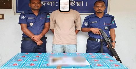 পিস্তল নিয়ে দুলাভাইকে হুমকি, শ্যালক আটক