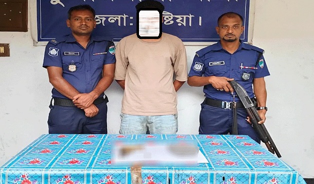 পিস্তল নিয়ে দুলাভাইকে হুমকি, শ্যালক আটক