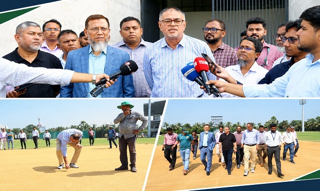 আনভীর ক্রিকেট স্টেডিয়াম পরিদর্শনে বিসিবির প্রতিনিধি দল