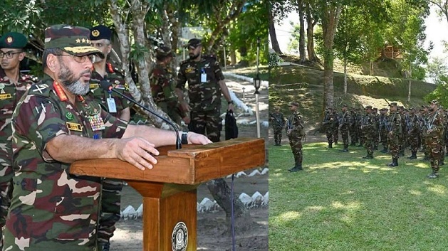 পার্বত্য চট্টগ্রামে সেনা ক্যাম্প পরিদর্শন করলেন সেনাপ্রধান