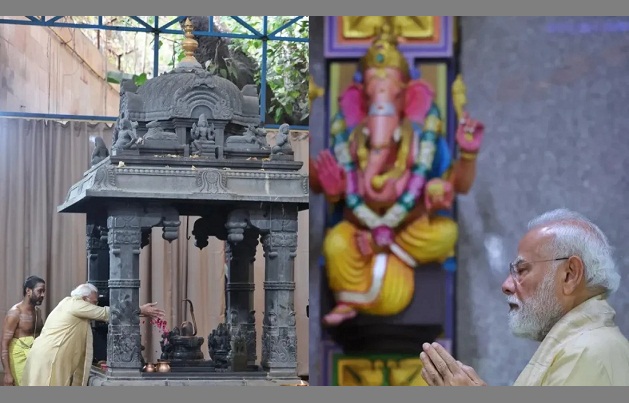 সরকারপ্রধান হিসেবে মোদির ২৫ বছর, দিল্লির মন্দিরে প্রার্থনা