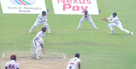 মিরপুর টেস্ট: ফিফটি করা চন্দরপলকে ফেরালেন শরীফুল